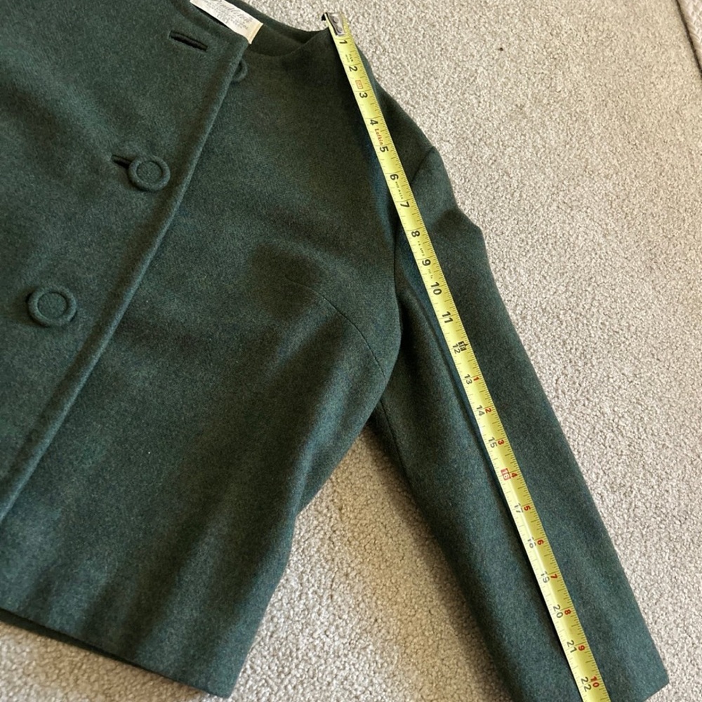 Pendleton Forest Green Jacket With Vibrant Orange… - image 8